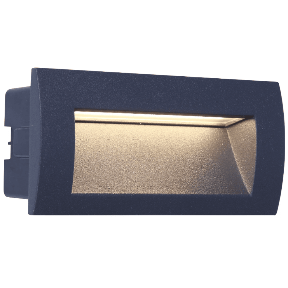 LF Downunder 3000K IP65 Out Led S Recessedwall Light, Anthracite