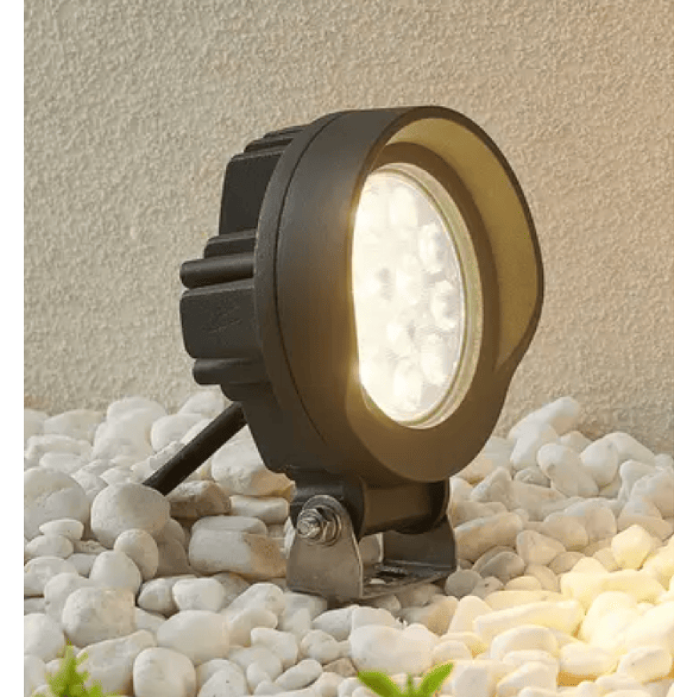 Lindby Emar LED Faretto LED moderno da giardino e terrazzo grigio scuro