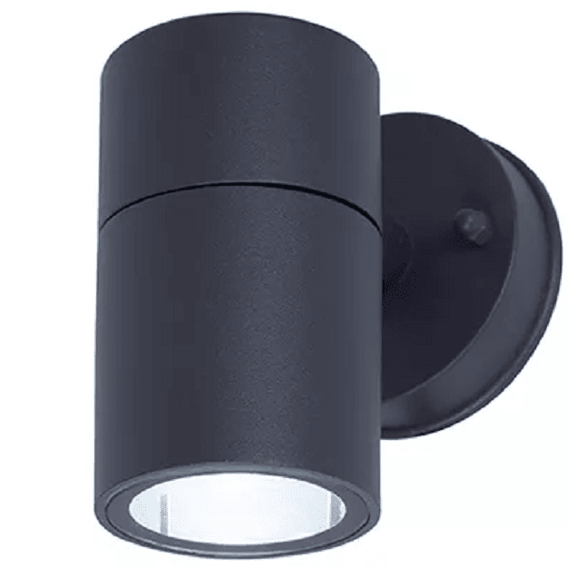 ZINC LETO GU10 PHOTOCELL קיר מואר למעלה ולמטה זרקור שחור