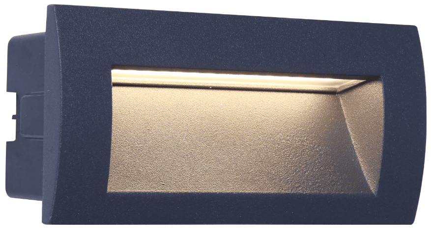 גוף תאורה שקוע עם תאורת LED חיצונית מלבני אנתרציט Downunder