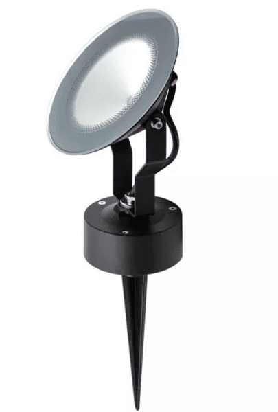 מנורת ספייק חיצונית 12W Fox LED,רפלקטור IP65 אפור אנתרציט Tierney Spot או Wall Light