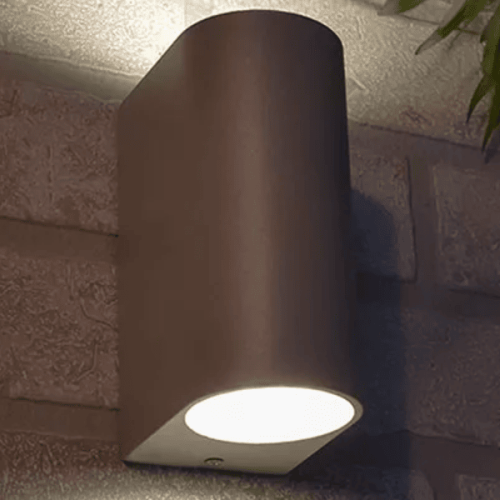 Auraglow 10w Outdoor Double Up&פנס קיר למטה - WINDSOR - אפור
