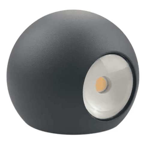 מנורת קיר לד שתי עיניים Houston White globe מנורת קיר מודרנית מגבס