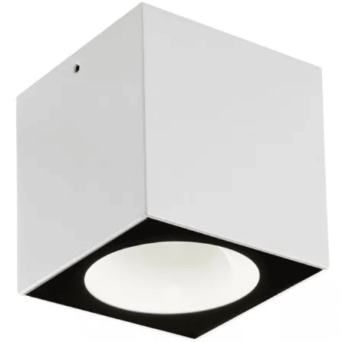 Plafón de pared con luz empotrada para exteriores, cuadrado, moderno, de 6W