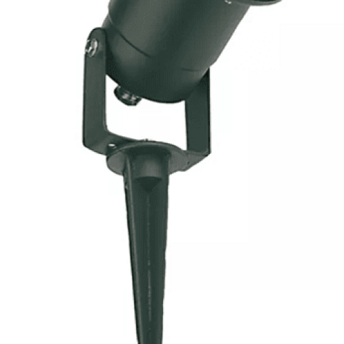 Papillon IP54 Garden Halogen Spotlight With Black Spike