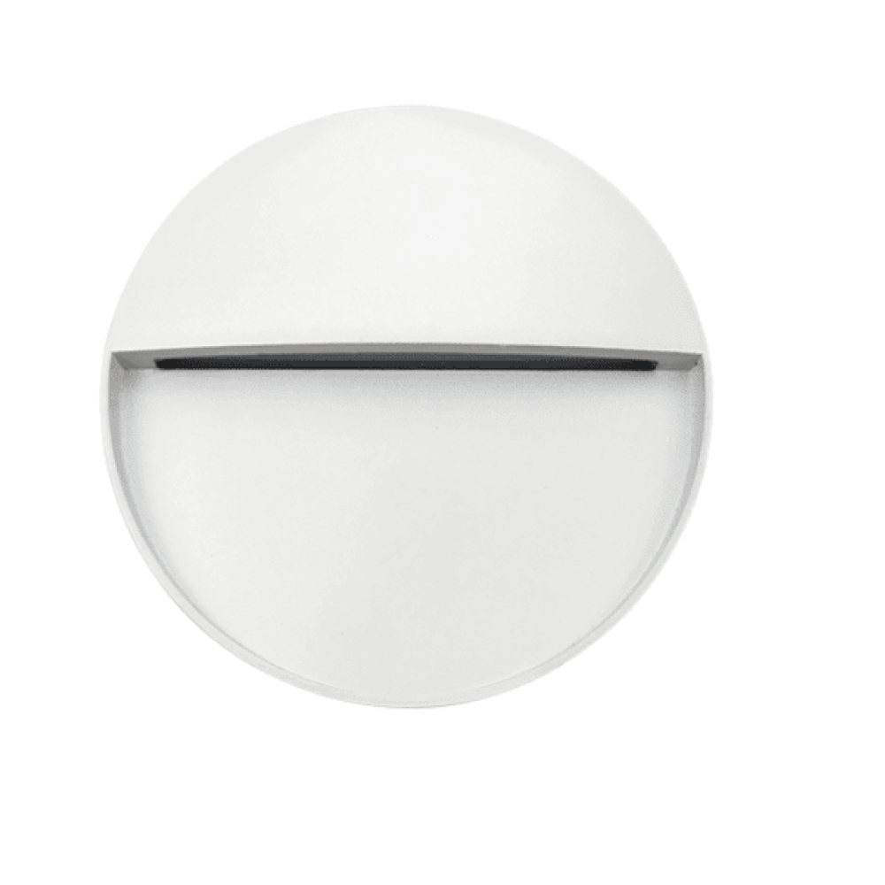 SOVIL OUTDOOR WALL LIGHTING SEMI RECESSED LED ROUND SMALL WHITE 99156/02