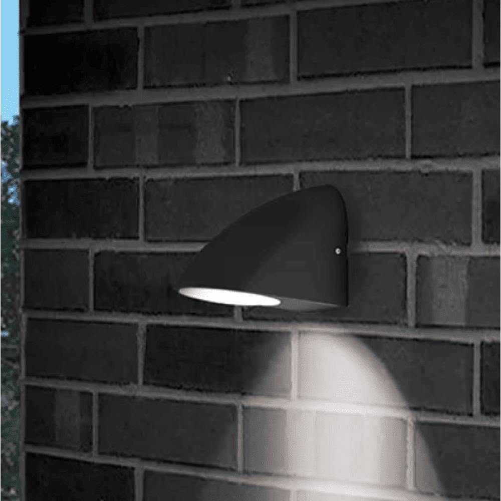 Wall Sconce Curved Outdoor Wall Down Light black, SO'HOME