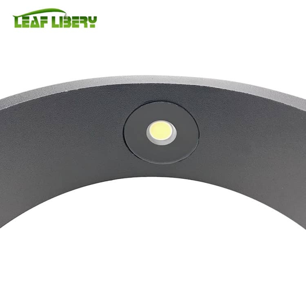 Outdoor LED Halo Wall Light 16W 4000K IP65 Forum Kitt in Black Finish