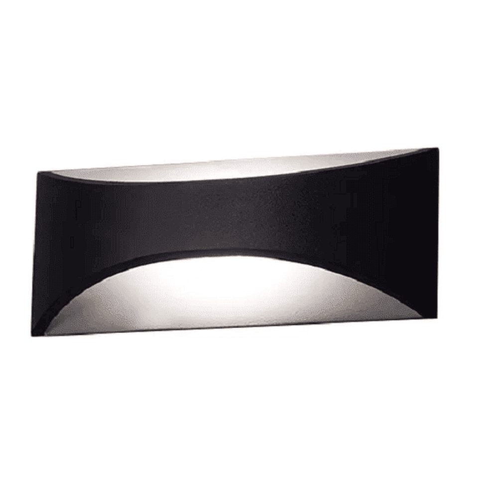 CCT adjustable Black 10 Watt Up & Down Exterior LED Wall Light