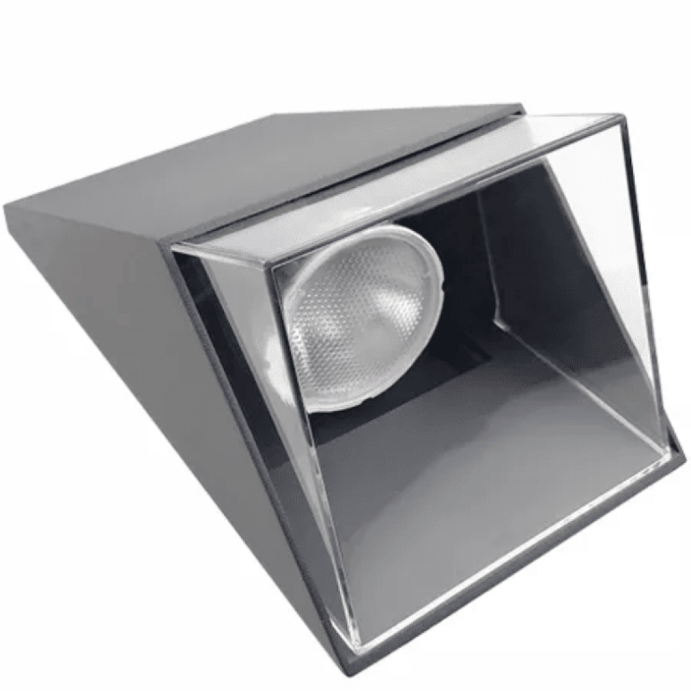 Leds-C4 Aplique de exterior Urban gris IP44