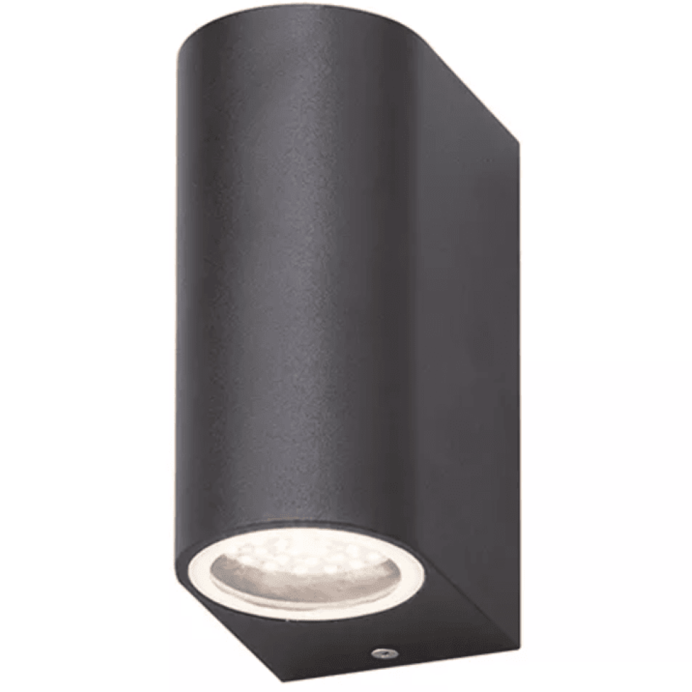 Auraglow 10w Outdoor Double Up & Down Wall Light - WINDSOR - Grey