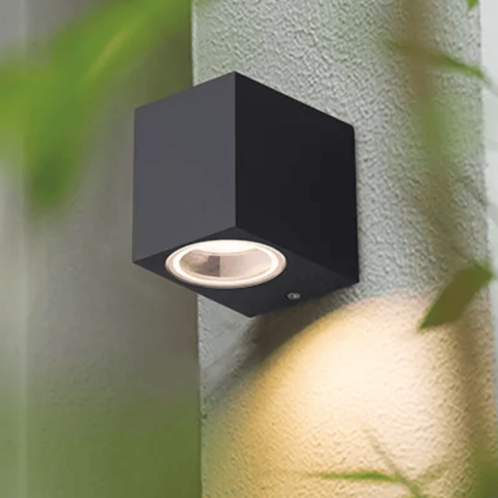 FORUM ZINC FLEET OUTDOOR GU10 SPOTLIGHT SQUARE UP OR DOWN ANTHRACITE