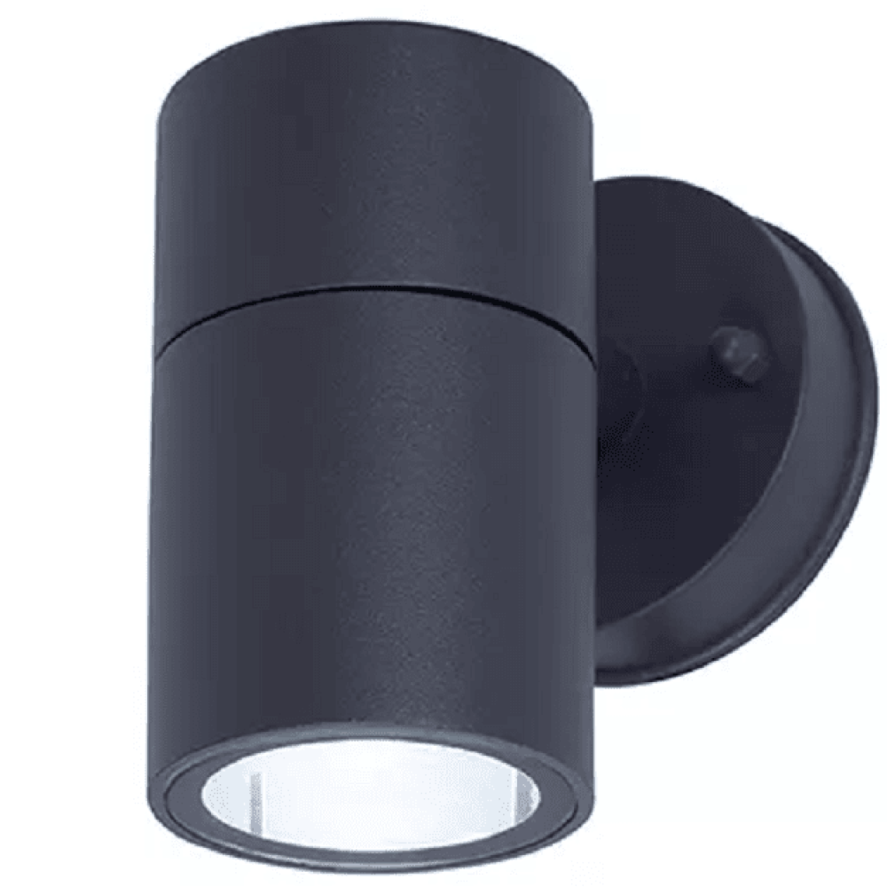 ZINC LETO GU10 PHOTOCELL קיר מואר למעלה ולמטה זרקור שחור