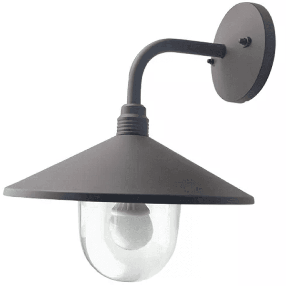 תאורה אופנתית ומנורות מעצבים Quay Light 1 Light תושבת קיר חיצונית בצבע שחור