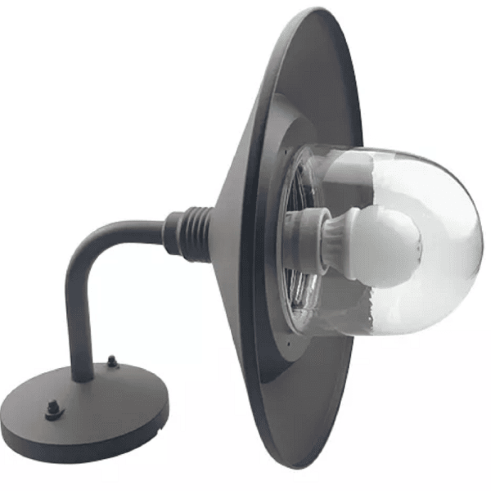 Modische Leuchten und Designerlampen Quay Light 1 Light Außenwandhalter in Schwarz