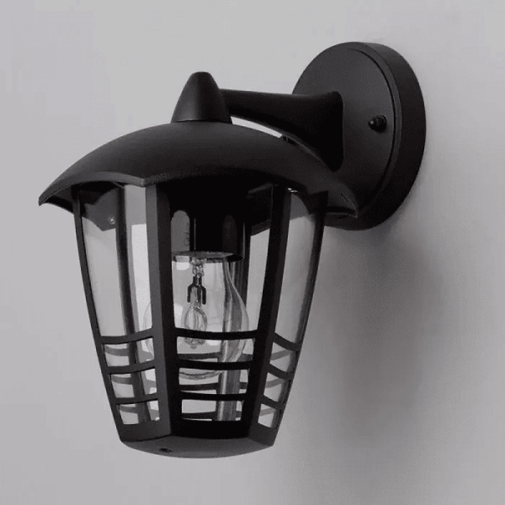 LED קיר פנס Bas CLOE 12W 4000K 800lm IP44 יצוק אלומיניום בולט שחור
