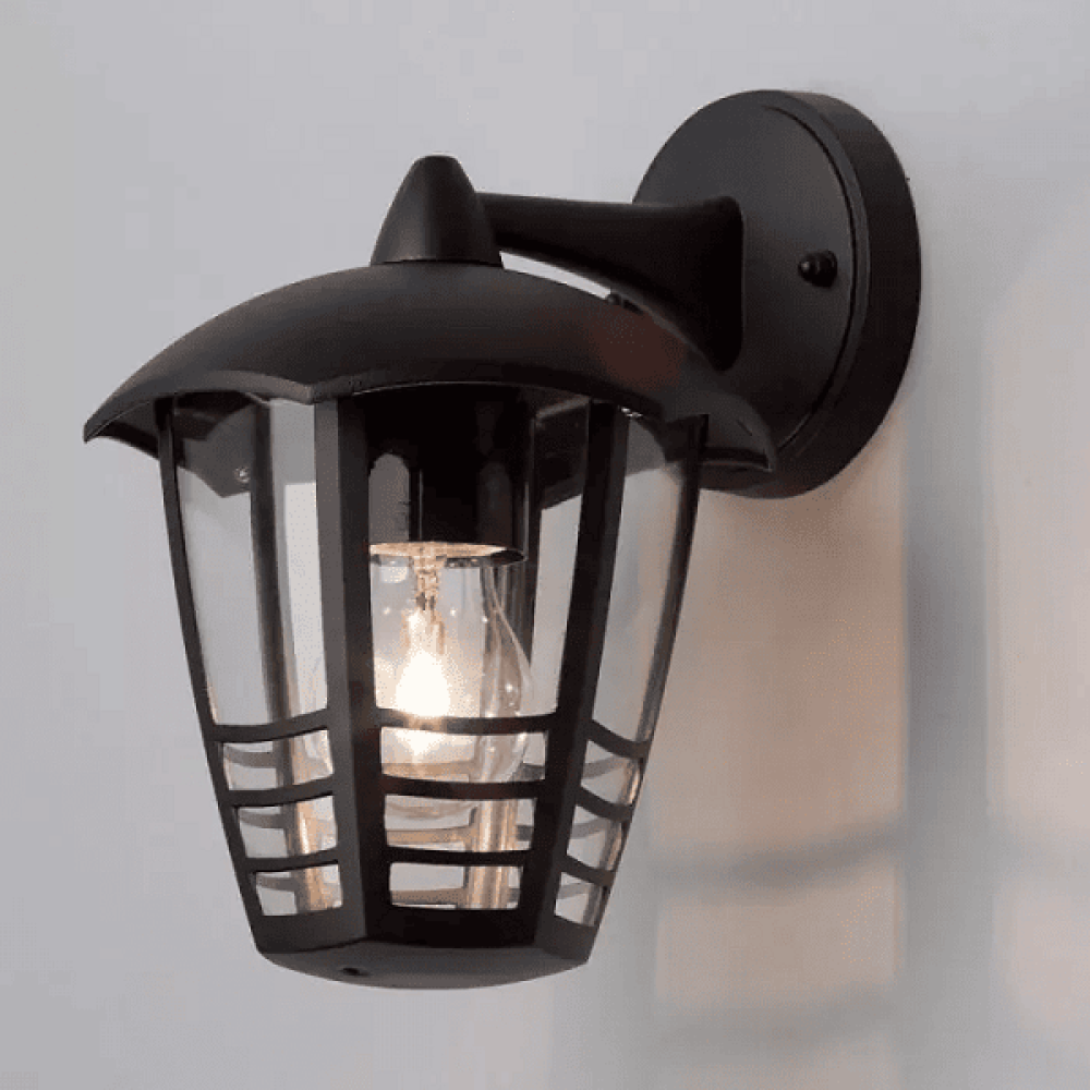 LED קיר פנס Bas CLOE 12W 4000K 800lm IP44 יצוק אלומיניום בולט שחור