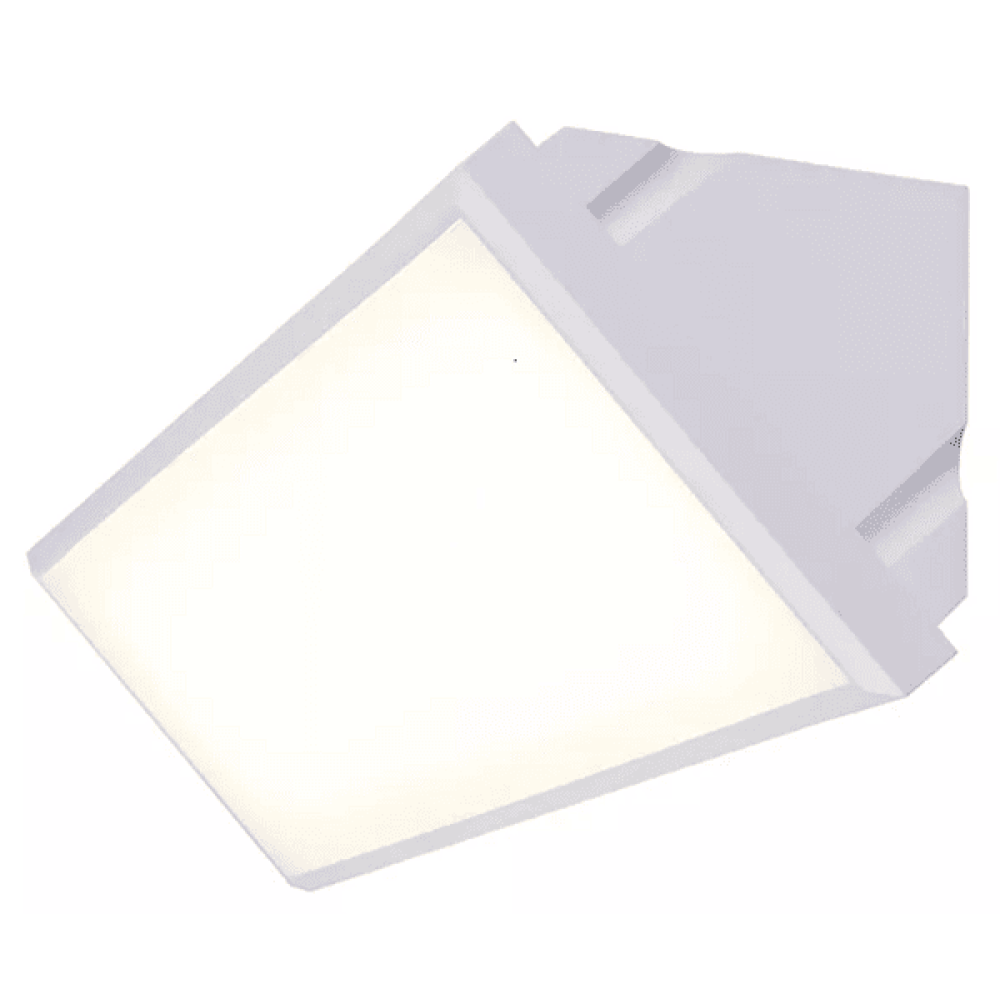 Outdoor LED Wedge Design מנורה קיר GARDEN LAMP 12W IP65 לבן מט
