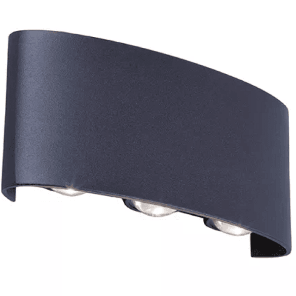 6w שחור Led חיצוני מודרני מנורת קיר פמוט אור,Up Down Spot Light מנורת לילה