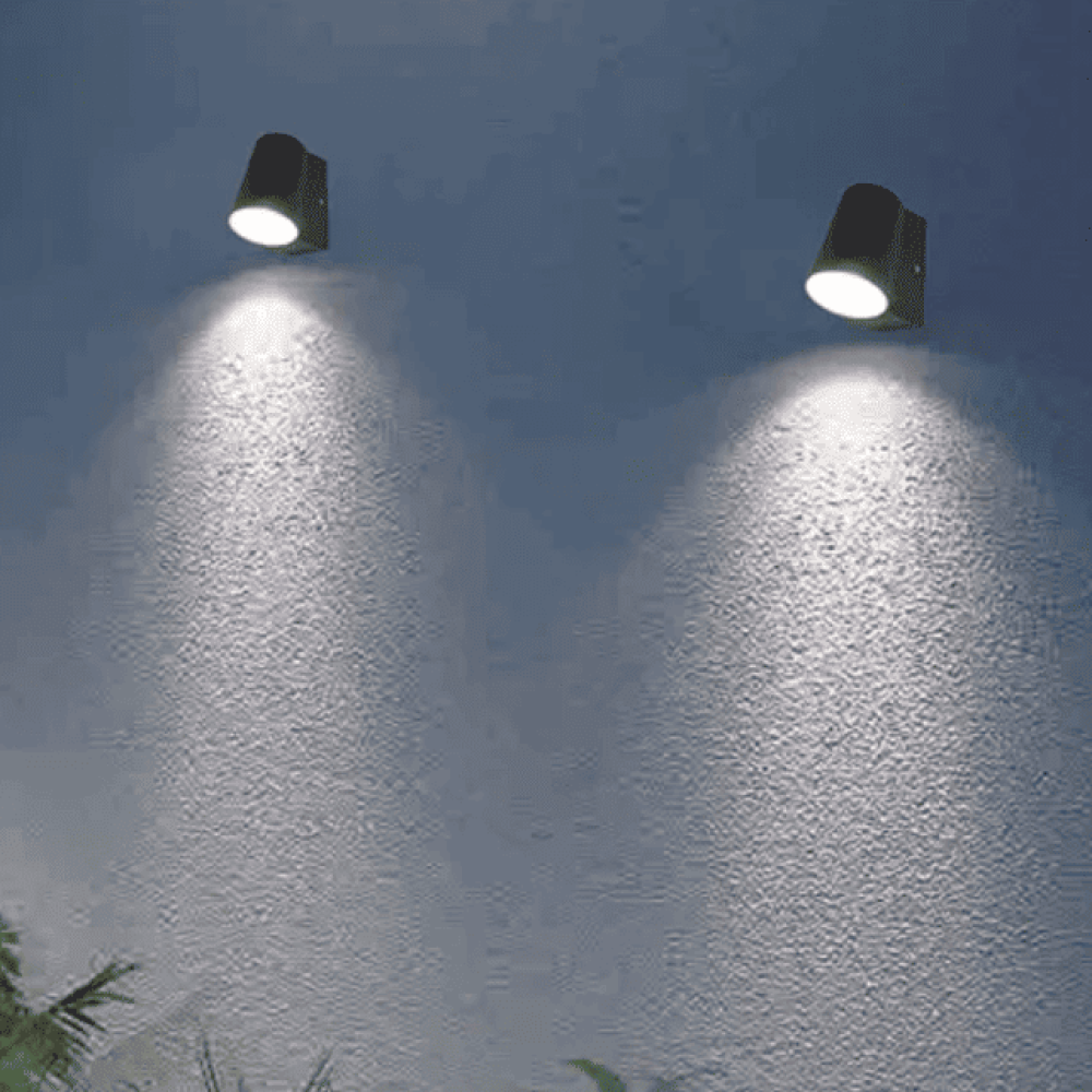 LED Außenwandleuchte 6W GRAU 3000K IP54 Anthrazit Modernes Anthrazit