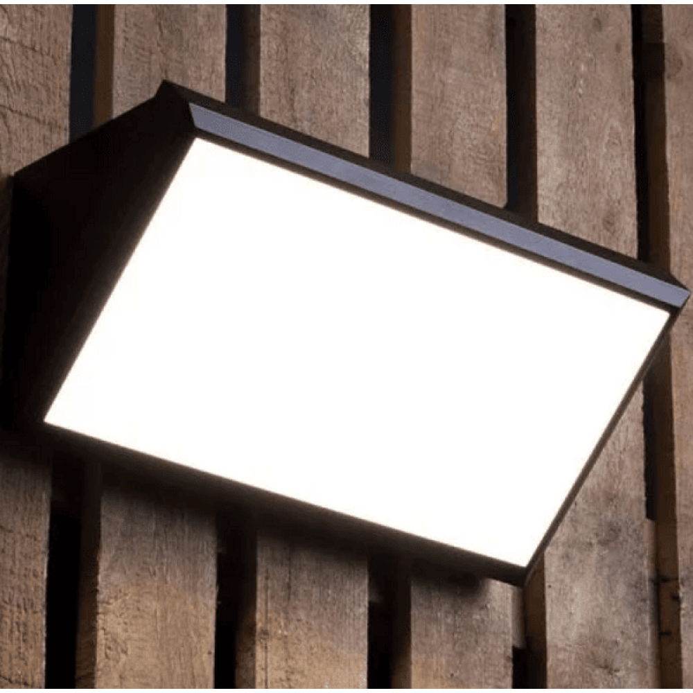 Outdoor LED Wedge Design מנורה קיר GARDEN LAMP 12W IP65 לבן מט