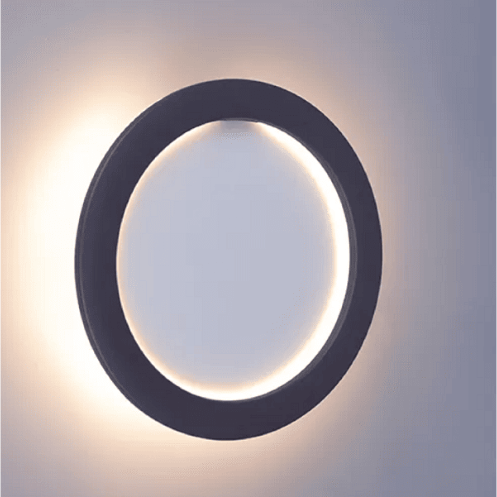 Moder עגול Led מנורת קיר ברק אקריליק חדר שינה Led קיר אור זווית מתכווננת
