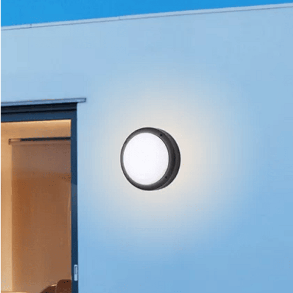 Outdoor wand/plafond opbouw 18W 3000K 1400Lm IP65 ZWART