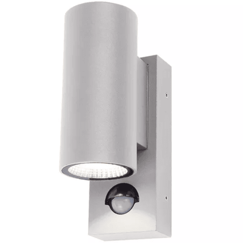 Shelby LED 2 Light Outdoor Wall Fitting In Graphite Finish With PIR Sensor