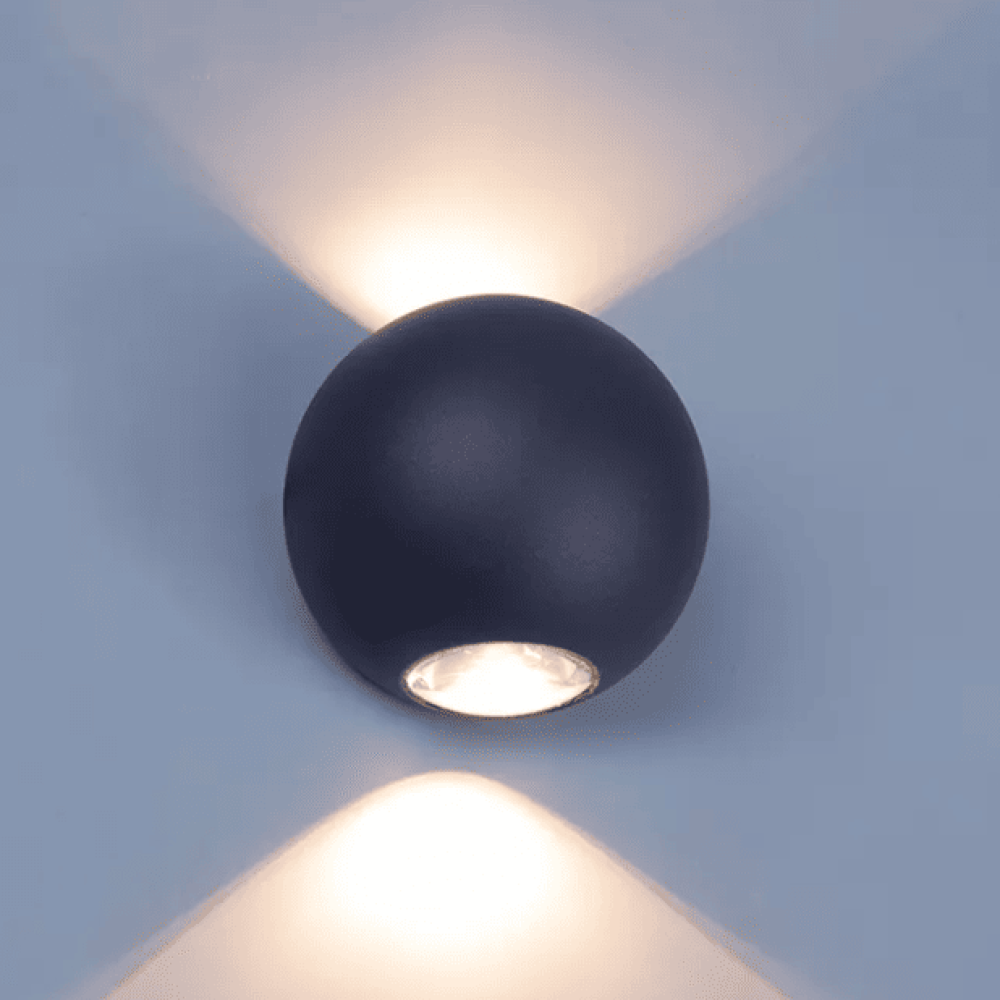 מנורת קיר לד שתי עיניים Houston White globe מנורת קיר מודרנית מגבס