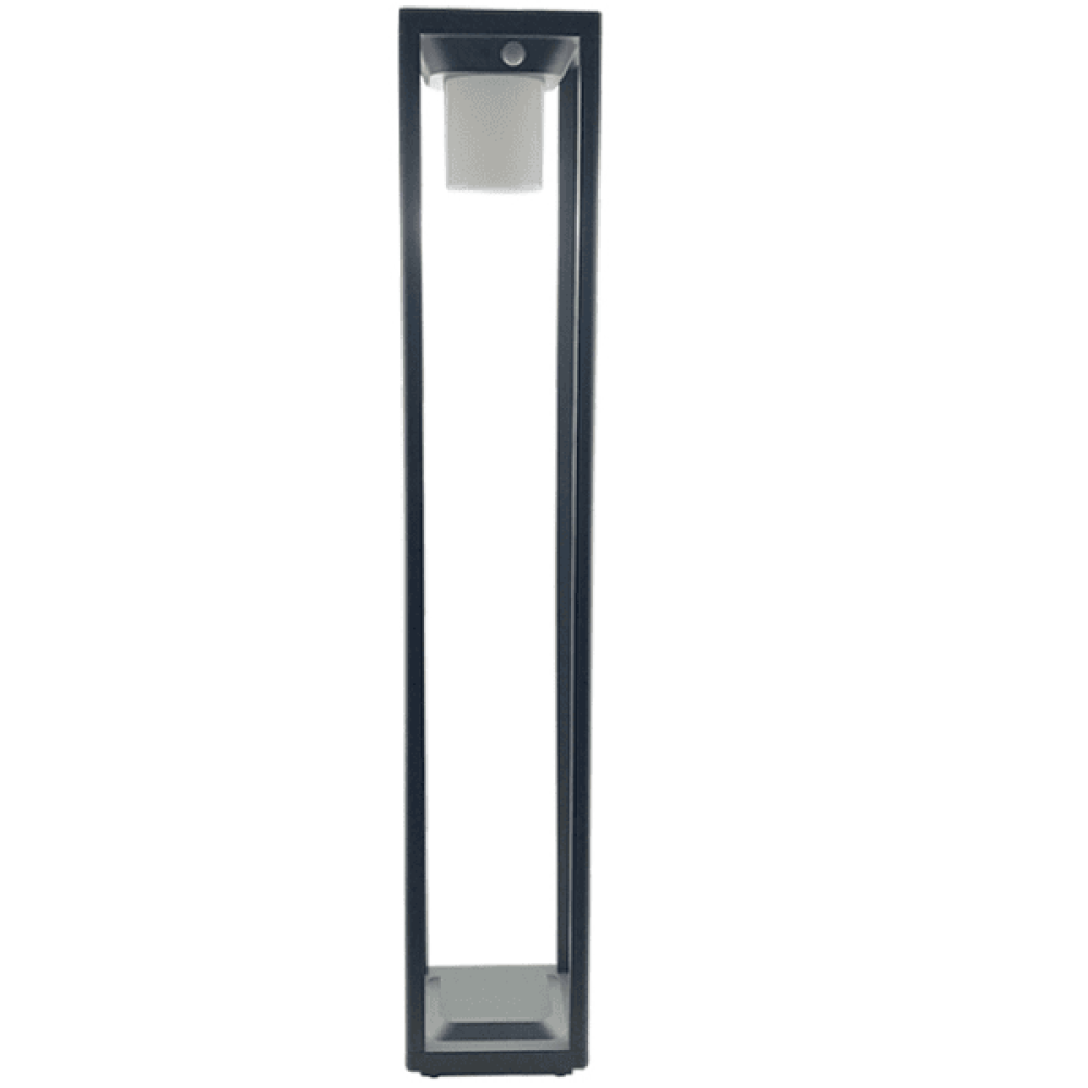 HALLAM 80 cm Single Light Black Wall Fotozelle&PIR-IP44