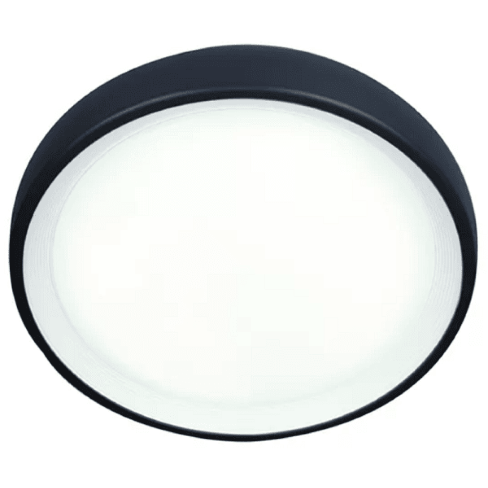 Plafonnier extérieur 13W blanc mat noir mat