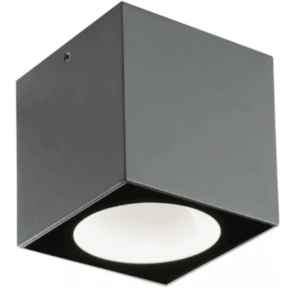 Plafón de pared con luz empotrada para exteriores, cuadrado, moderno, de 6W