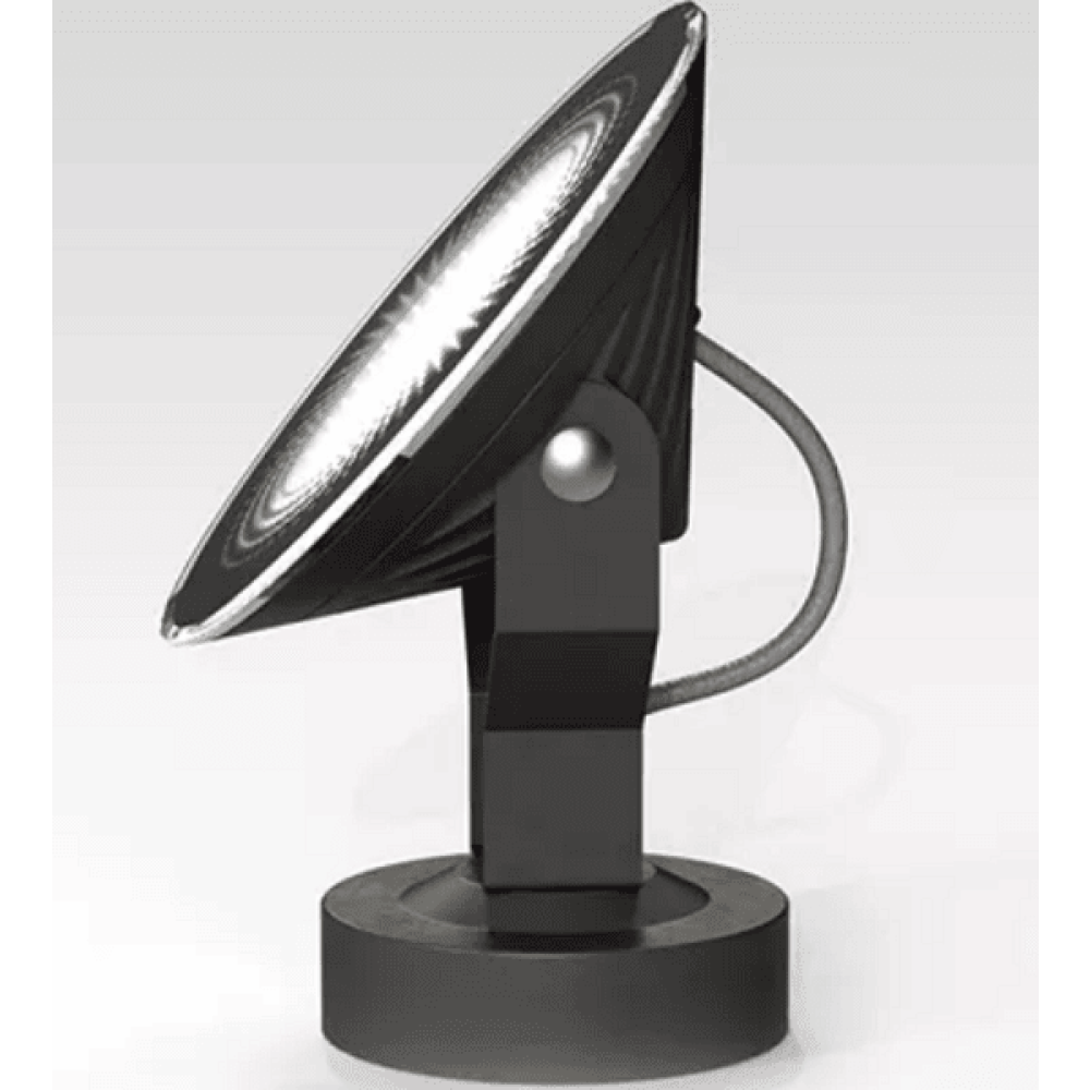 Lampe à piquer extérieure Fox LED 12W,réflecteur IP65 gris anthracite Spot ou Applique Tierney