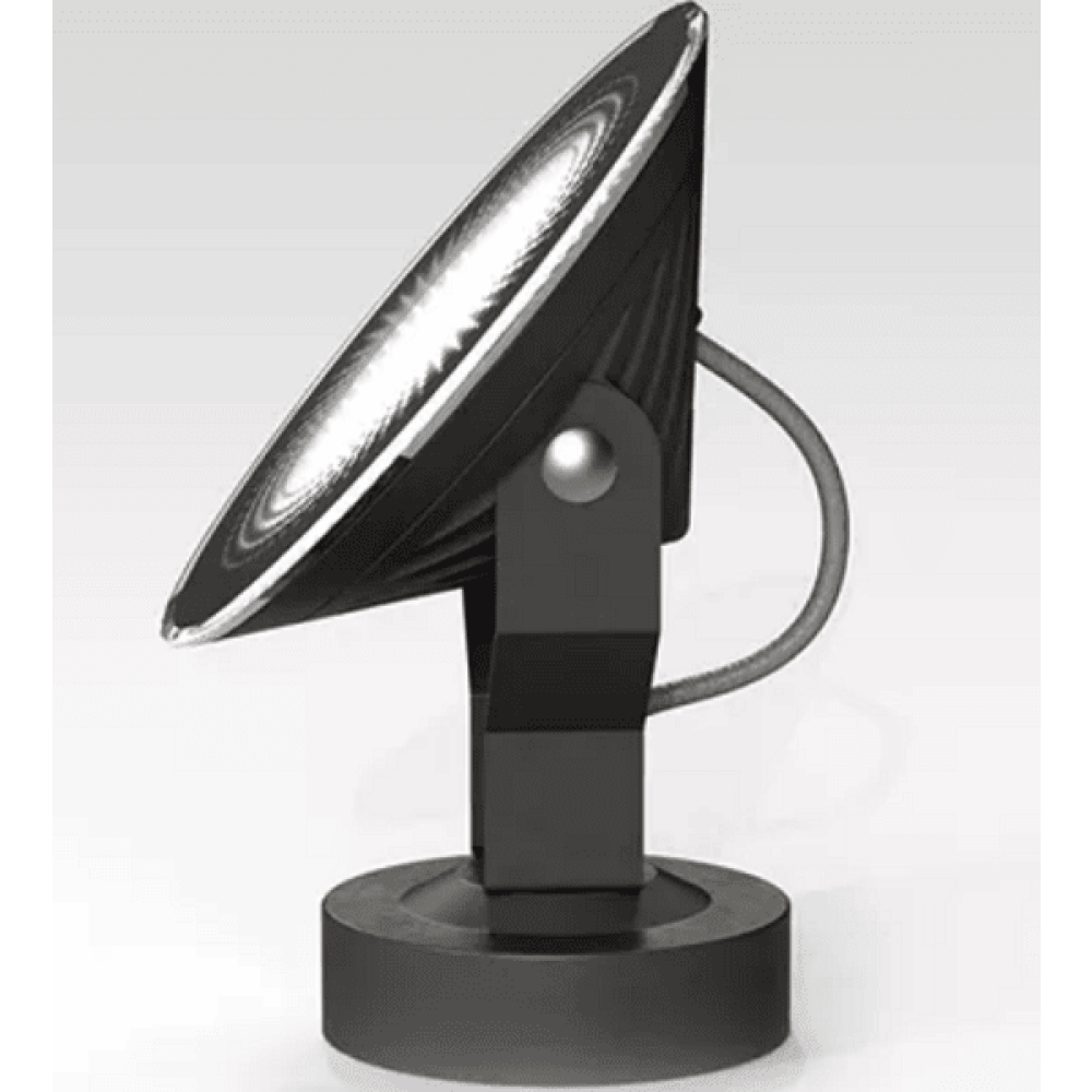 מנורת ספייק חיצונית 12W Fox LED,רפלקטור IP65 אפור אנתרציט Tierney Spot או Wall Light