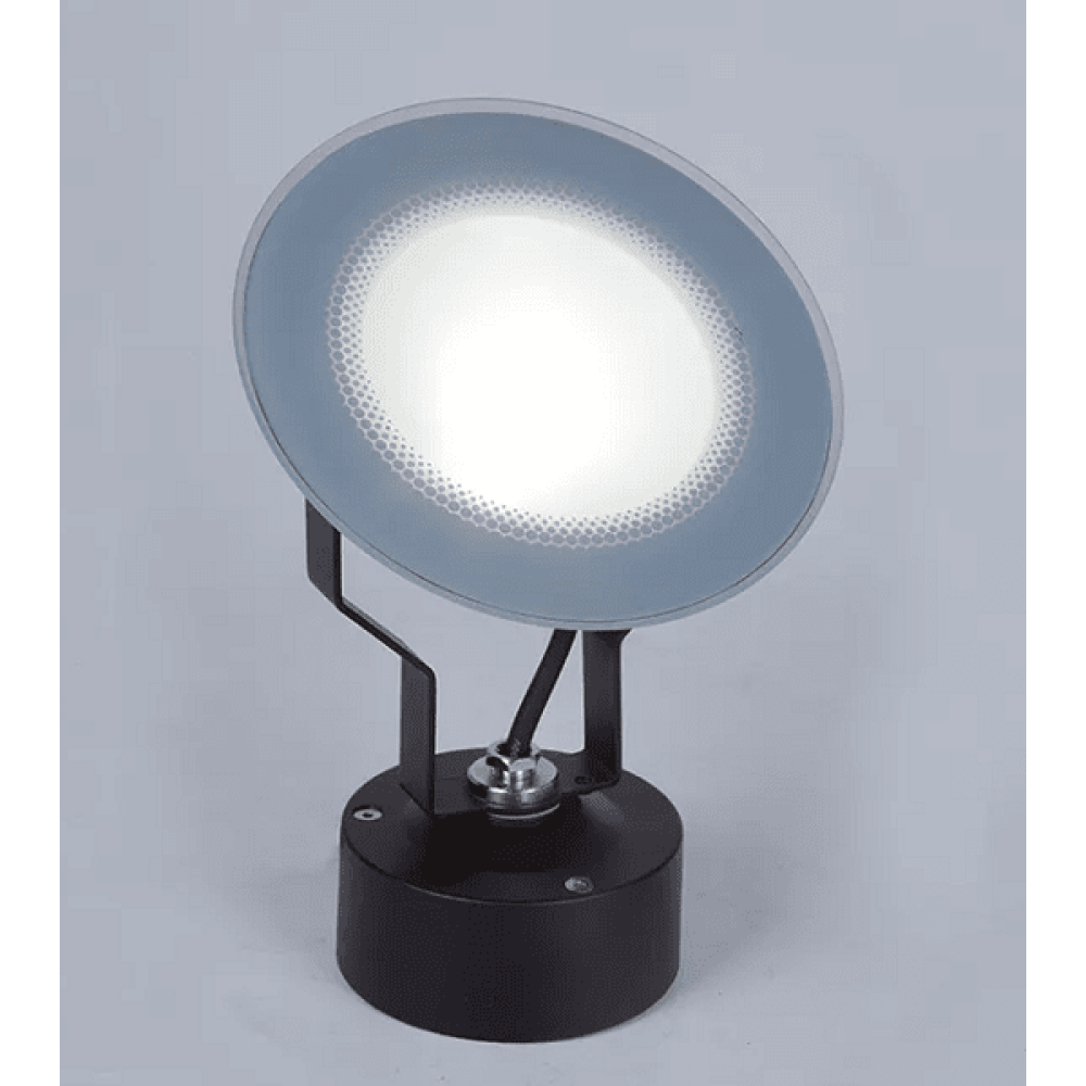 Lampe à piquer extérieure Fox LED 12W,réflecteur IP65 gris anthracite Spot ou Applique Tierney
