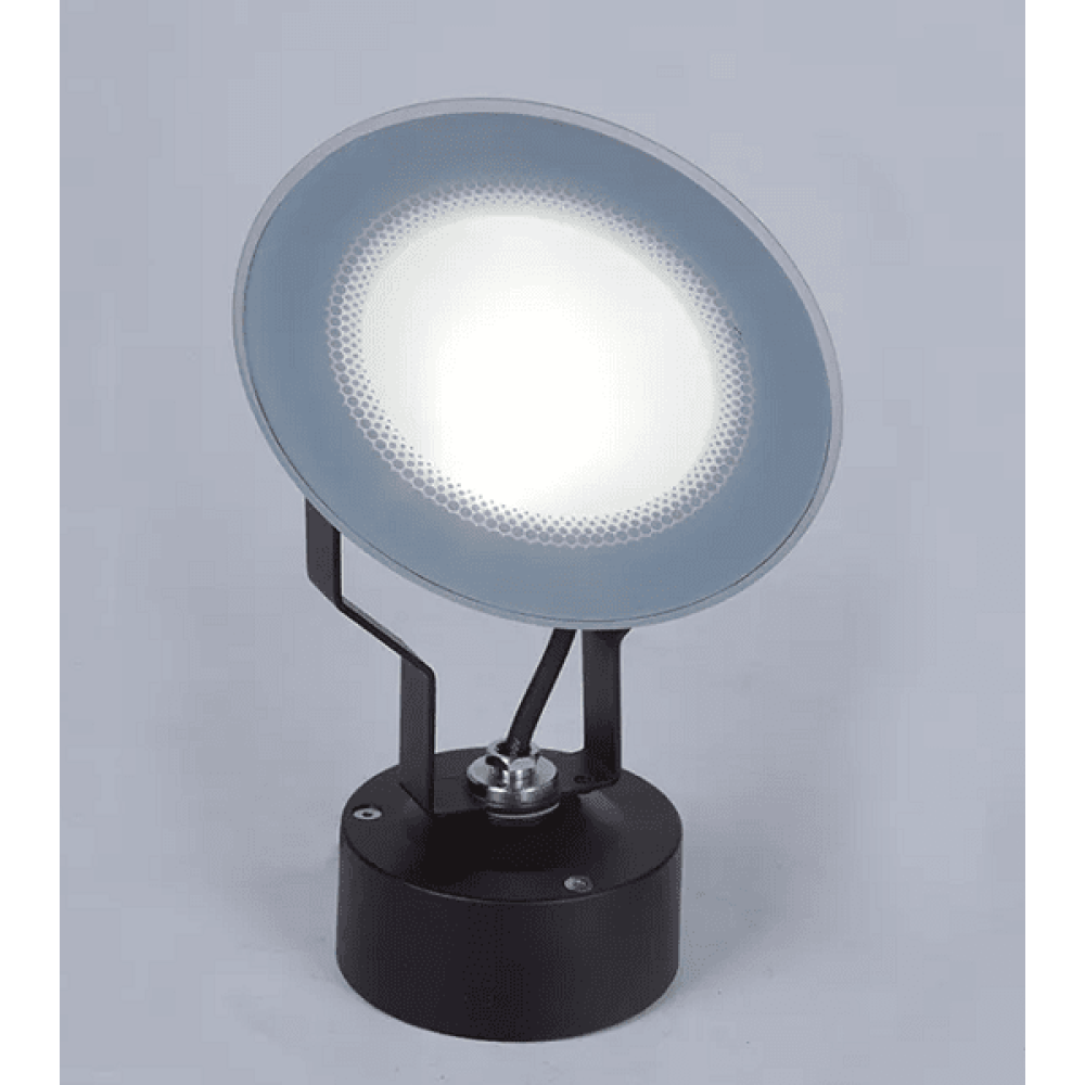 Lampada a spuntone da esterno a LED Fox 12W,riflettore IP65 grigio antracite Tierney Spot o Applique