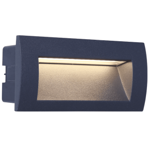 גוף תאורה שקוע עם תאורת LED חיצונית מלבני אנתרציט Downunder